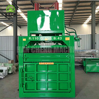 Compacteur-balleur hydraulique vertical automatique HC avec taille personnalisable 380V 500kg pour déchets municipaux et ferraille industrielle