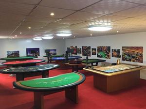 Baccarat Poker Table De Luxe Casino Grade Demi Ronde Avec Lumières Led Pour Tapis De Jeu Caraïbes Haute Blackjack <span class=keywords><strong>Roulette</strong></span> Puce - Product Image 4