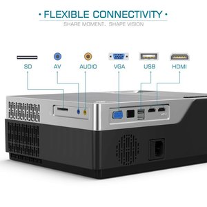 Ruiying <span class=keywords><strong>M18</strong></span> Cheaper 1080P Wifi Projector Lcd Smart Home Theater Video Spiegel Mobiele Telefoon Projector 4K Proyector Miracast Beamer