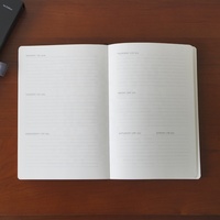 Agenda personnalisable avec logo imprimé, couverture rigide A5, diverses options en cuir PU, planificateur annuel 2025, coffret cadeau
