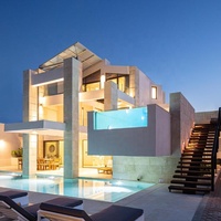 Villas préfabriquées de luxe modernes en acier léger avec plans duplex, garantie 5 ans, certifiées ISO9001, MARS