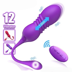 Uovo Vibrante Telecomandato Senza Fili, Vibratore Femminile per Adulti con 3 Frequenze <span class=keywords><strong>di</strong></span> Vibrazione, Masturbatore, Giocattolo Sessuale per Donne - Product Image 1