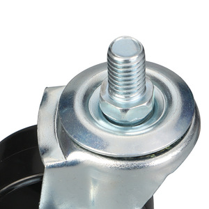 Swivel Caster With Brake 2 Inch Steel Wheel Ball Bearing Locking Mechanism For Furniture Casters - Product Image 1