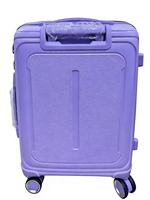 Ensemble de 3 valises rigides en PP personnalisées et durables, 20, 24 et 28 pouces, violet lavande, design encastré, pour voyage, OEM