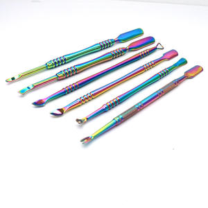 Pas cher En Gros Double Face À Tête Ronde Peau Morte Ciseaux Nail Suit Nail Steel Push Dead Skin Push Manucure Outil - Product Image 2