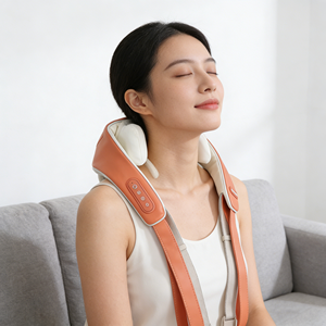 Ceinture de <span class=keywords><strong>massage</strong></span> professionnelle pour le <span class=keywords><strong>cou</strong></span> et les épaules avec fonction de chauffage sans fil à pétrissage profond 3D - Product Image 1