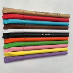 Bolígrafo Ecológico de Papel Reciclado para Impresión a Color, Bolígrafo de Papel Desechable para Manualidades - Product Image 1