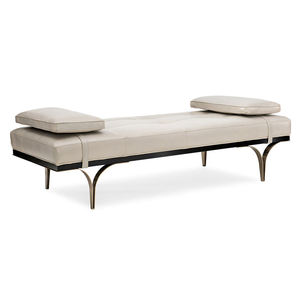 Banco Tapizado en Cuero de Alta Calidad, Cómodo, Estilo Italiano Minimalista, Reposapiés para Cama - Product Image 1