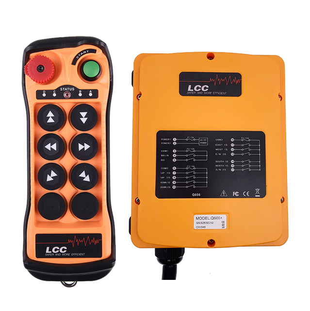 LCC Q606 Double Speed 6 Buttons Wireless Crane Remote Control