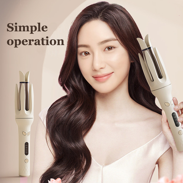 Hot Selling Automatic Ceramic Hair Curler Long Barrel Hair Curler Wand Christmas Gifts Women Electric LED Household Hotel Use