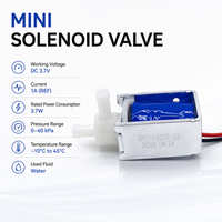 Vanne solénoïde miniature OEM personnalisée normalement fermée DC 3.7V, petite vanne de contrôle d'eau pour distributeur et atomiseur
