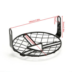 Ajuste para CG125 GN125 <span class=keywords><strong>Cafe</strong></span> <span class=keywords><strong>Racer</strong></span> 5,75 ''motocicleta Vintage reacondicionamiento faro alambre <span class=keywords><strong>carenado</strong></span> motocicleta faro rejilla marco - Product Image 2