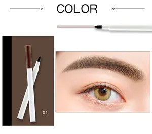 Neues Produkt High Pigment 4 Gabeln Eyebrow Pen Makeup Wasserdichter Microb lading Liquid Eyebrow Tattoo Pencil
