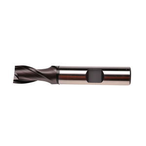 Ttake Standard Hss Co <b>Cutter</b> Ta1414 TiAlN Coated 30 Degree Helix Short For Slots 2 Cutting <b>Edges</b> Weldon Shank - Product Image 2