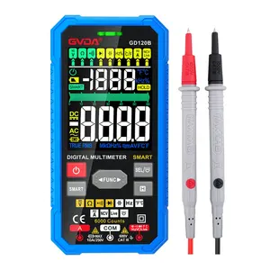 GVDA Multimeter Otomotif, Pengukur Jarak Otomatis DDM Layar Penuh AC DC Elektronik Profesional