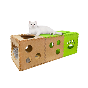Casa para Gatos de Fieltro de Poliéster Ecológica en Oferta, con Color y Logotipo Personalizados - Product Image 1