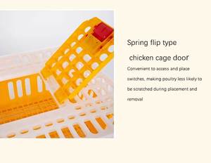 Cage de Transport en Plastique pour Volaille Cage à Poulets Cadres pour Poulets Équipement Agricole - Product Image 5