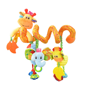 Giocattolo Musicale per Passeggino a Forma di Giraffa, Peluche in Poliestere e Cotone PP Ecologico, Giocattolo da Appendere al Culla Accattivante 2021 - Product Image 1