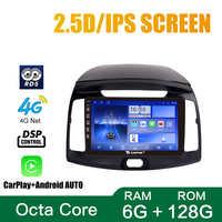 Untuk Hyundai Elantra 2010-2016 Perangkat Headunit 9 Inci Ganda 2 Din Octa-core GPS Navigasi Mobil Stereo GPS Radio Mobil Android