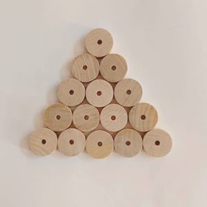 Mẫu miễn phí bán buôn bé Montessori gỗ Đồ chơi loạt các kích thước Chất lượng cao chỉ đạo bánh xe bằng gỗ cho Diy Craft dự án và đồ chơi - Product Image 4