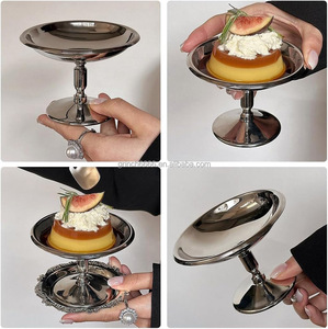 Gobelets à dessert en acier inoxydable vintage, bols à dessert, bols à sauce, <span class=keywords><strong>mini</strong></span> gobelets ronds à pied pour yaourt, collations, bonbons - Product Image 6