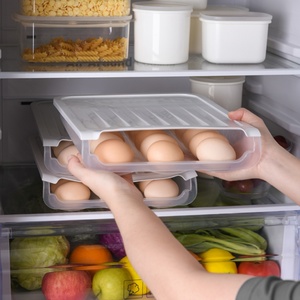 Kitchen <b>Storage</b> <b>Box</b> Big Volume Plastic Transparent Food <b>Storage</b> Container Auto-Roll Egg <b>Storage</b> <b>Box</b> Container - Product Image 4