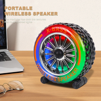 Haut-parleur SING-E ZQS818 Bluetooth TWS, haut-parleur DJ, radio FM, mini haut-parleur portable à basses fréquences, haut-parleur rond