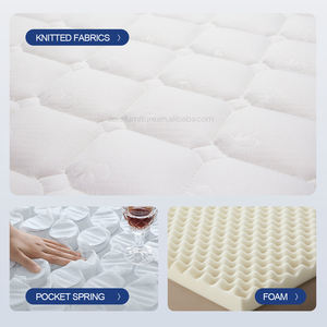 Gece uyku sıkıştırılmış toptan çift kraliçe kral cep yaylı yatak yatak - Product Image 5