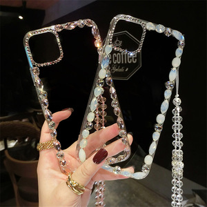 <span class=keywords><strong>Funda</strong></span> de diamante para teléfono móvil, carcasa <span class=keywords><strong>con</strong></span> cordón de cadena para <span class=keywords><strong>iphone</strong></span> <span class=keywords><strong>se</strong></span> xr xs max 11 12 13 pro max xr xs max 10 - Product Image 3