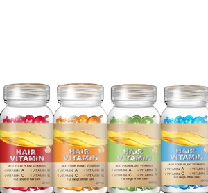 Capsules capillaires avec 4 couleurs Huile de croissance des cheveux Sérum de traitement à la kératine <span class=keywords><strong>Vitamine</strong></span> A C E Sérum de soin des cheveux hydratant - Product Image 1