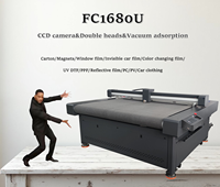 Coupeur automatique de film PPF pour voiture à alimentation numérique, double tête, à aspiration, pour films solaires à changement de couleur et motifs numériques