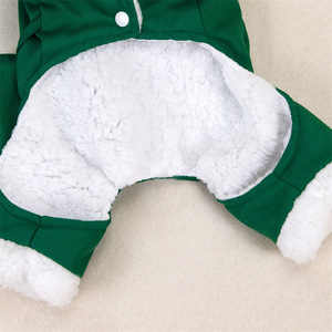 Jaket mantel anjing peliharaan katun mewah OEM/ODM pakaian anak anjing musim dingin rompi Jeans tebal untuk anjing kecil hangat dan modis - Product Image 5