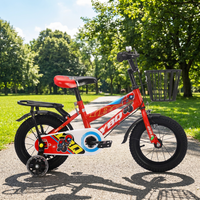 Vélo pour enfants de haute qualité de la marque YBQ, 12-20 pouces, avec roues d'apprentissage lumineuses et panier de rangement, pour les enfants de 3 à 12 ans