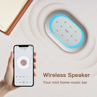 Réveil numérique HiFiD avec thérapie sonore des chants d'oiseaux, machine à bruit blanc, fonctions de sommeil, dispositif anti-anxiété