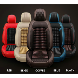 Xiangta 2024 nuevos accesorios de <span class=keywords><strong>Interior</strong></span> de coche 5D accesorios de <span class=keywords><strong>Interior</strong></span> de coche universales impermeables conjunto completo de cuentas de madera cubierta de asiento de coche - Product Image 2