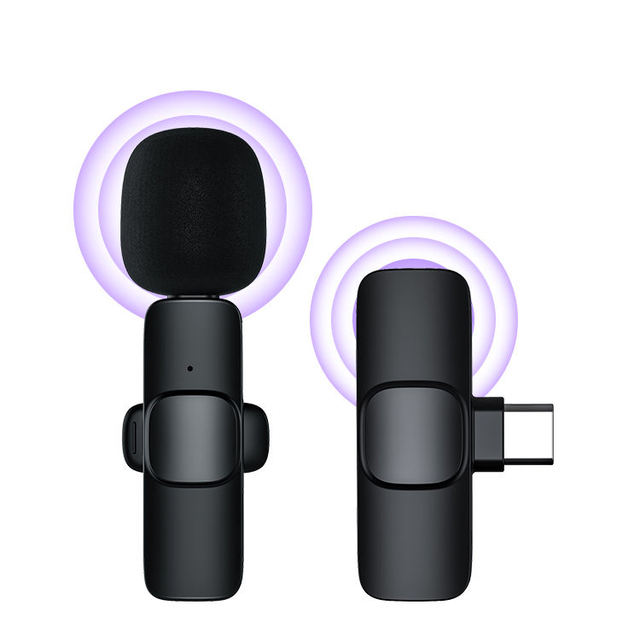 Hot Selling Mini K8 Wireless Lavalier Microphone Portable for Conference Editing, Recording, Live Streaming, Douyin Youtube