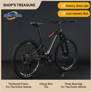 Vélo de montagne HG-A04, fabricant, 26 <span class=keywords><strong>pouces</strong></span>, <span class=keywords><strong>27</strong></span> vitesses, acier à haute teneur en carbone, vélo de montagne tout-terrain, vélo à amortisseur pour adulte de 120 kg - Product Image 3