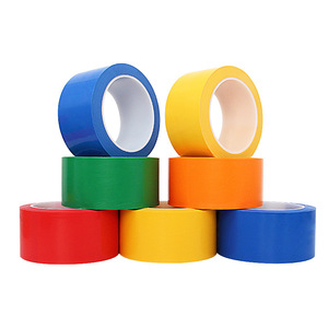 Baojiasheng Tape PVC Warning Tape 30m 0.1mm Double Sided Non Adhesive For Floor Ground Marking - Product Image 2