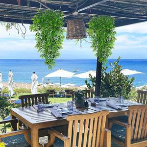 Plante verte artificielle suspendue en plastique, feuilles de bambou et fougères, pour intérieur/extérieur, à fixation murale, pour simulation transfrontalière - Product Image 2