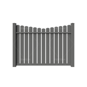 Clôture de jardin semi-privée en PVC imperméable, écologique, résistante aux UV, attrayante, 6 pieds, pour usage extérieur - Product Image 2