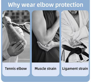 Aofit Coudière de soutien à sangle réglable avec coussinet en gel, manchon de compression tricoté, léger et respirant, stabilisateur d'articulation du coude - Product Image 5
