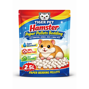 Litière en granulés de papier doux et absorbant pour hamsters syriens, hamsters nains, gerbilles, souris et dégus - Product Image 2