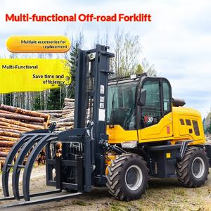 Chariot de levage hydraulique à quatre roues motrices, 5 fonctions, 6 hydrauliques - Product Image 1