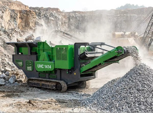 Concasseur à marteaux mobile UPSEN UHC1414 200t/h à moteur AC contrôlé par PLC avec moteur et roulement pour l'extraction de calcaire et de <span class=keywords><strong>charbon</strong></span> - Product Image 2