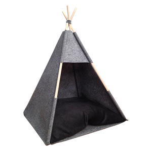 Tienda plegable de madera para mascotas, caseta para gatos, yurta, casa para perros - Product Image 1
