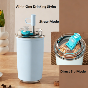 Stainless Steel Tumbler 300ml Vacuum Insulated <b>Double</b> <b>Wall</b> With Lid For Hot Cold Drinks - Product Image 2