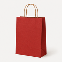 Sacs en papier kraft personnalisés avec poignées, écologiques, réutilisables, pour emballages cadeaux, vente en gros