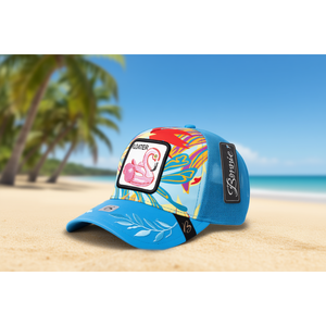 Cappello Trucker Bonnie in Tessuto a Rete Traspirante Impermeabile con Pannello Frontale Ricamato Unisex per Adulti Primavera Estate Casual a 6 Pannelli - Product Image 2