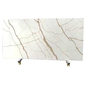 Newstar calacata gold white quartz slabs agglomerated stone,quartz agglomerate