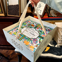 Boîte d'emballage personnalisée pour fruits frais, boîte cadeau haut de gamme pour cerises, oranges, raisins, myrtilles, estampage à chaud